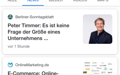 In den google News als Experte wahrgenommen werden!