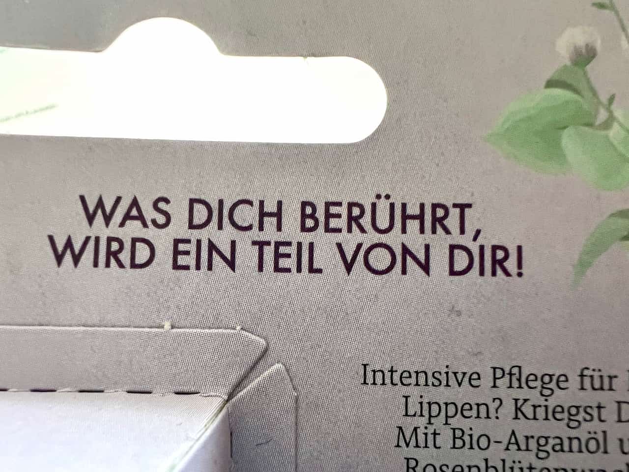 Was dich berührt, wird ein Teil von dir