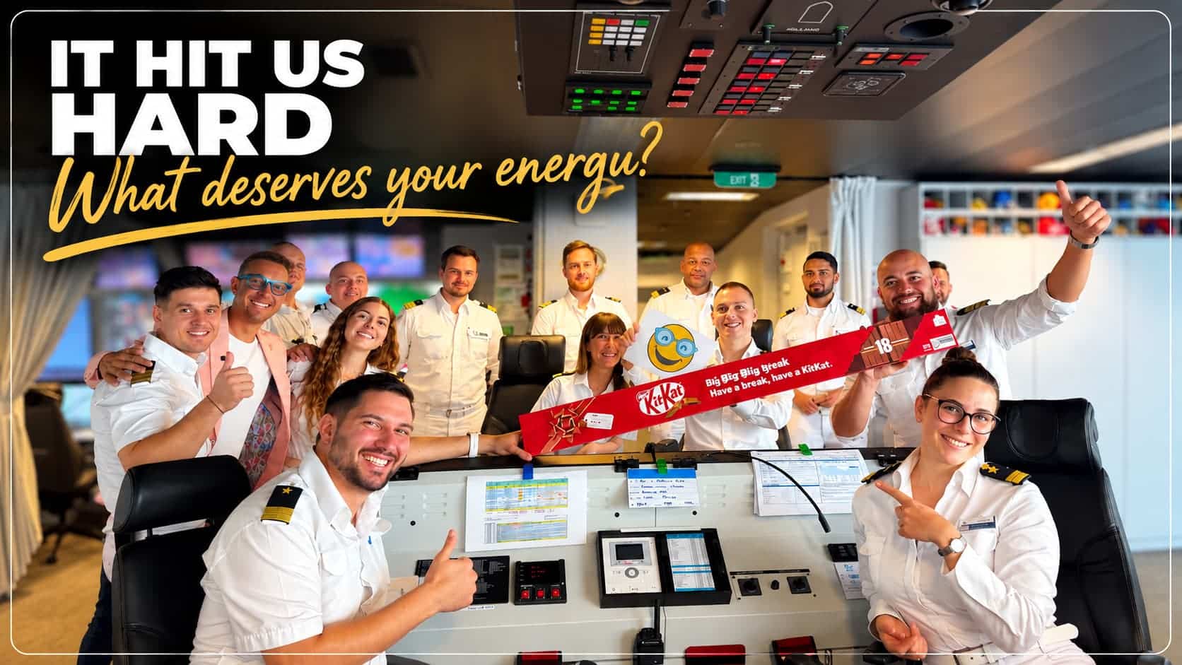 Norman Gräter with the bridge team during a cruise – a story about energy, recovery and choosing what deserves your energy